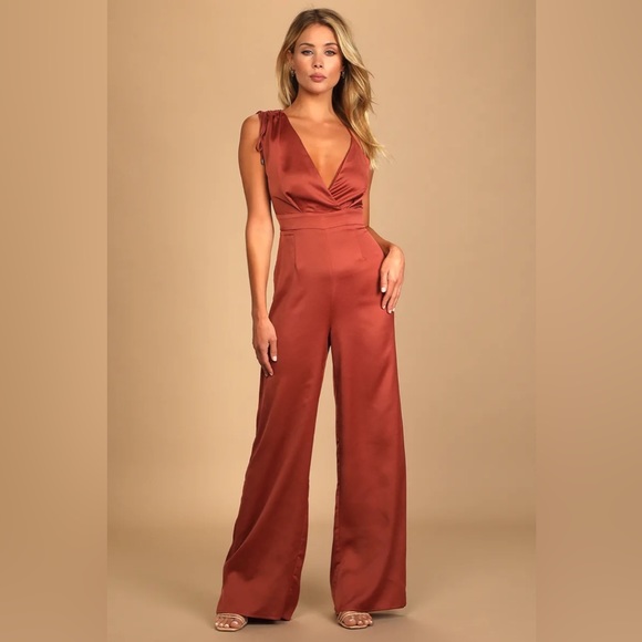 Lulus Rust Rose Pantsuit - Picture 5 of 16